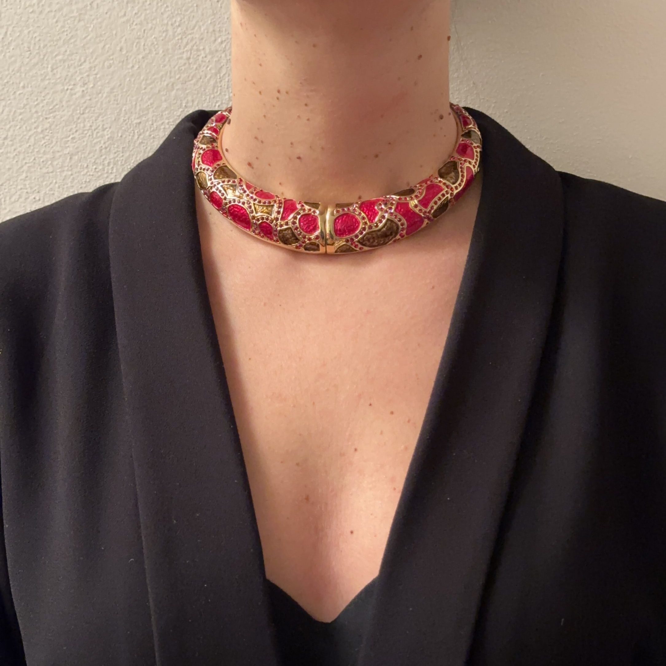 Collana Alveoli Rosso