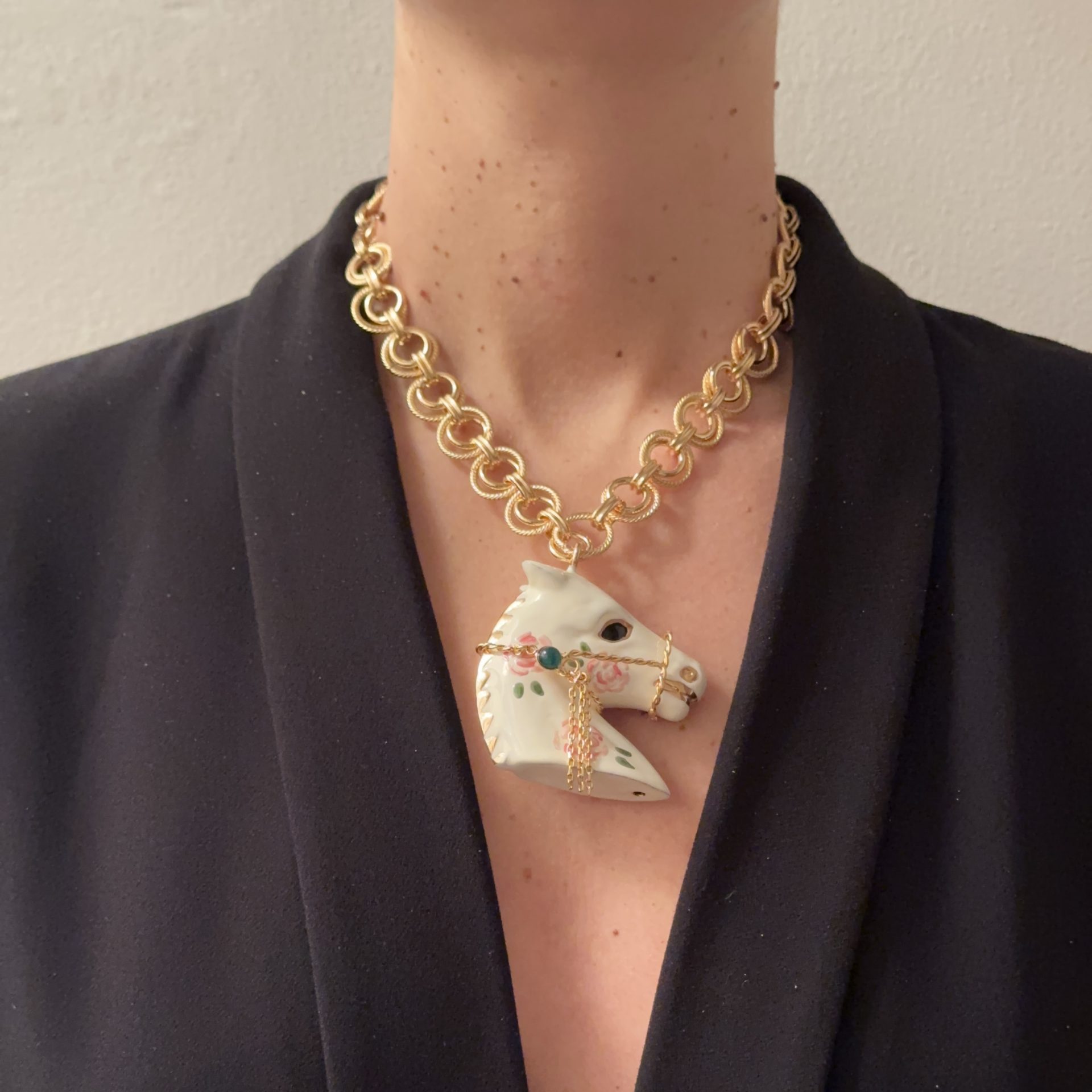 Collana Cavallo Fantasia Fiori - immagine 2